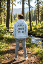 „Jesus liebt Dich“ – Premium Hoodie | Unisex | Backprint