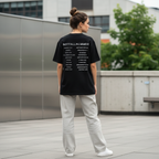 Oversized T-shirt - Emergency Number - Back Print